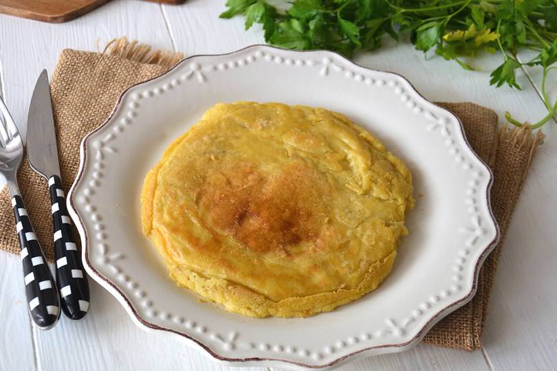 frittata con farina di ceci
