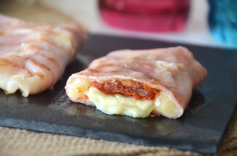 Involtini di prosciutto cotto