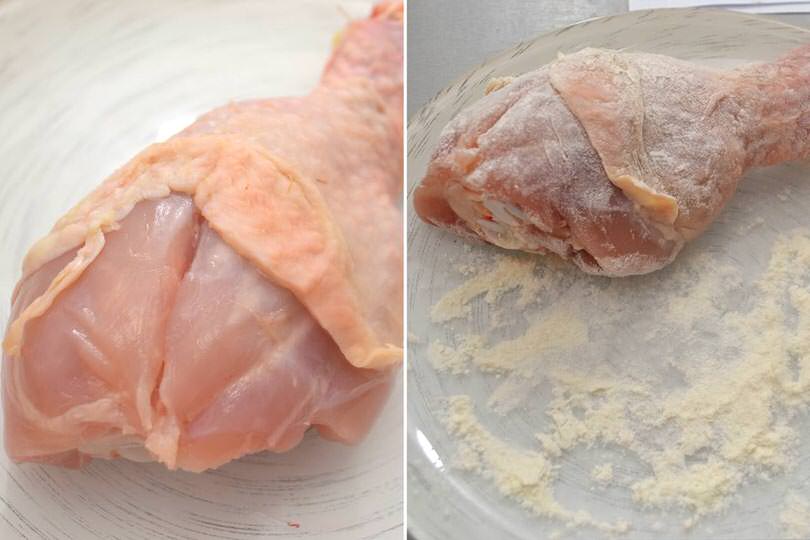 1 infarinare pollo