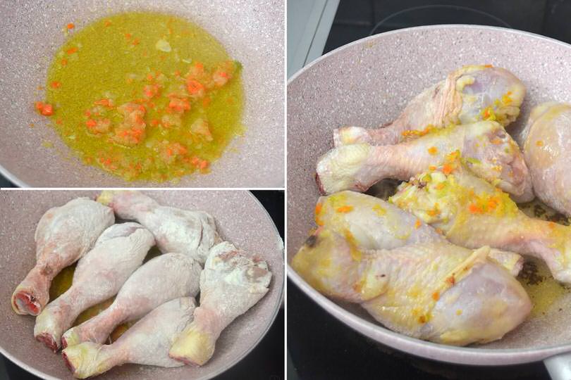 2 pollo in padella