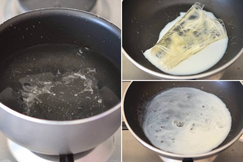 2 sciogliere gelatina