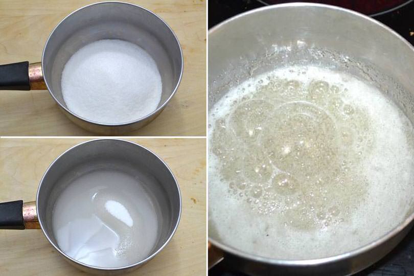 3 acqua e zucchero
