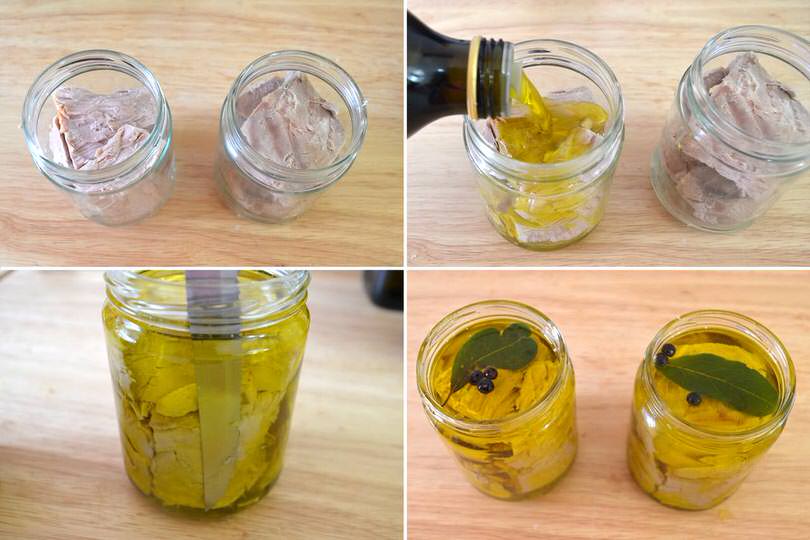 4 aggiungere olio
