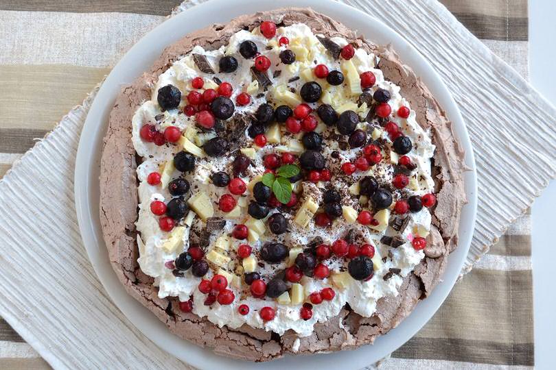Pavlova al cioccolato