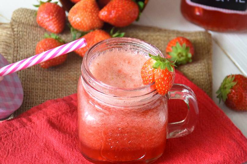 cocktail analcolico fragole