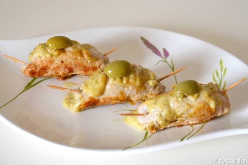 Involtini di vitello alle olive