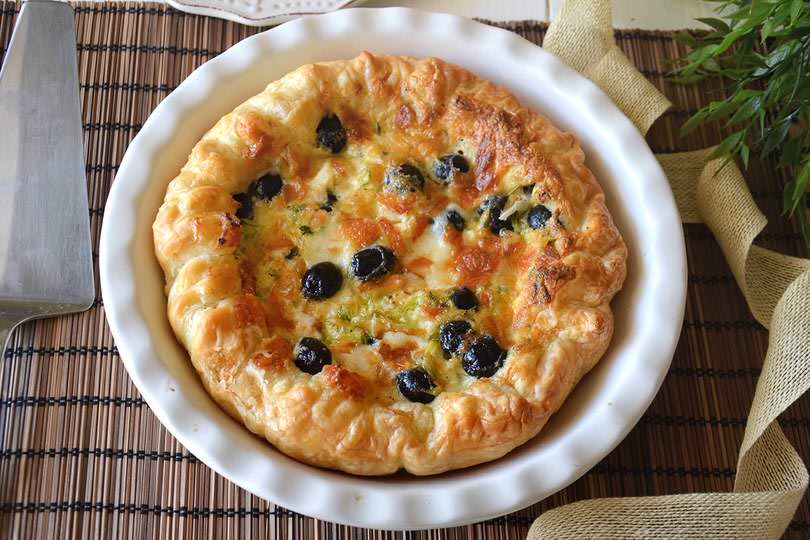 torta salata con tonno e zucchine