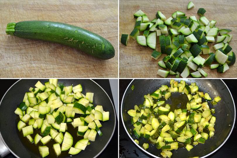 1 cuocere zucchine