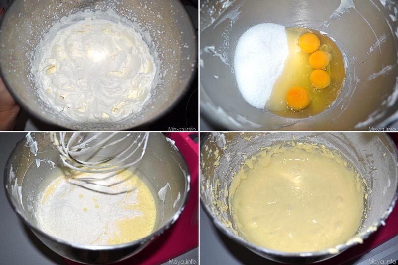 1 montare panna e preparare impasto