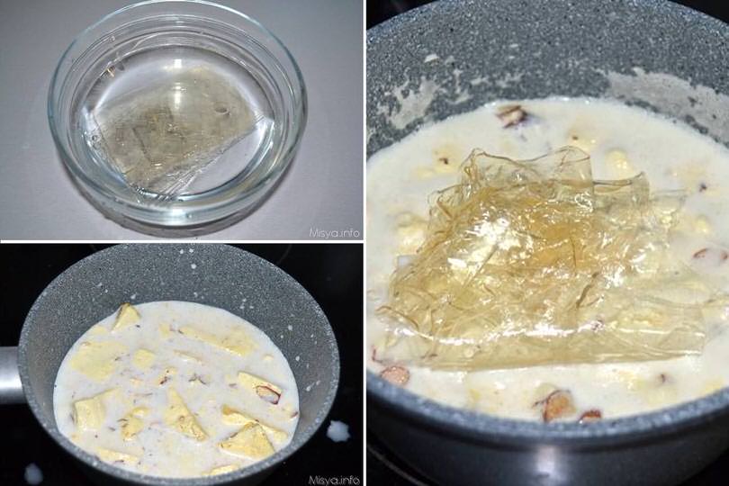 1 sciogliere gelatina