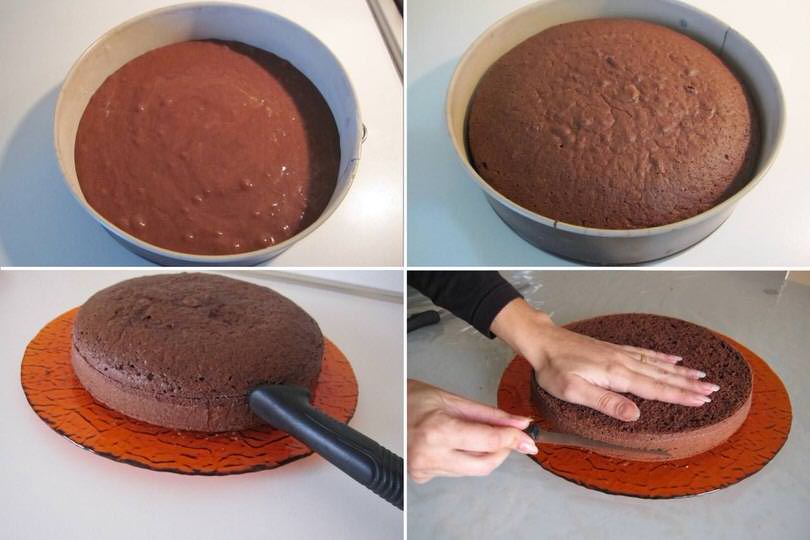 2 cuocere e tagliare torta