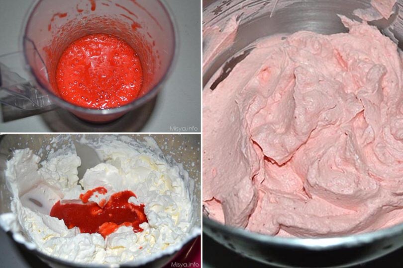 4 mousse alle fragole