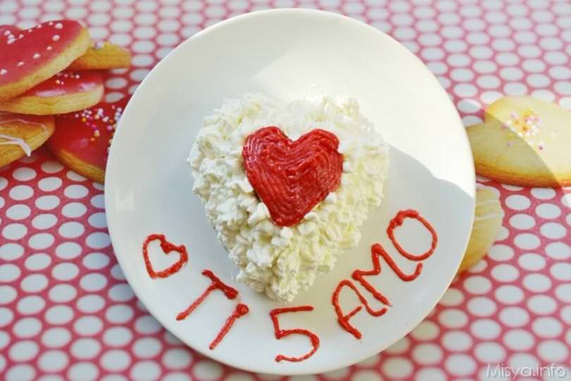 Torta a cuore per due