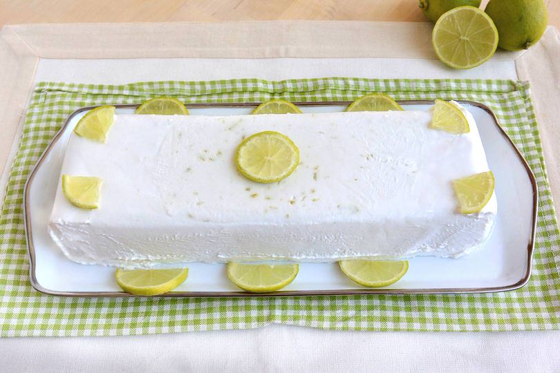 Semifreddo al latte di cocco e lime