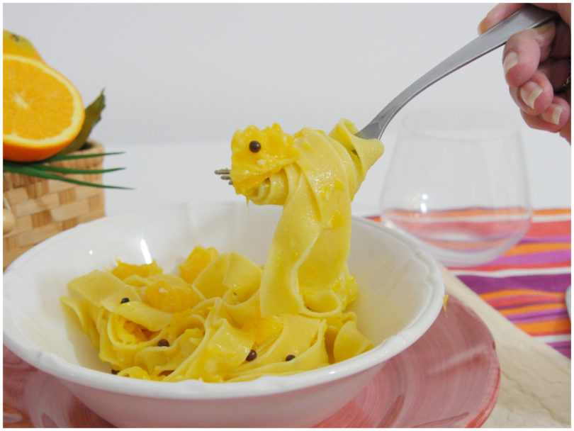 Tagliatelle all'arancia