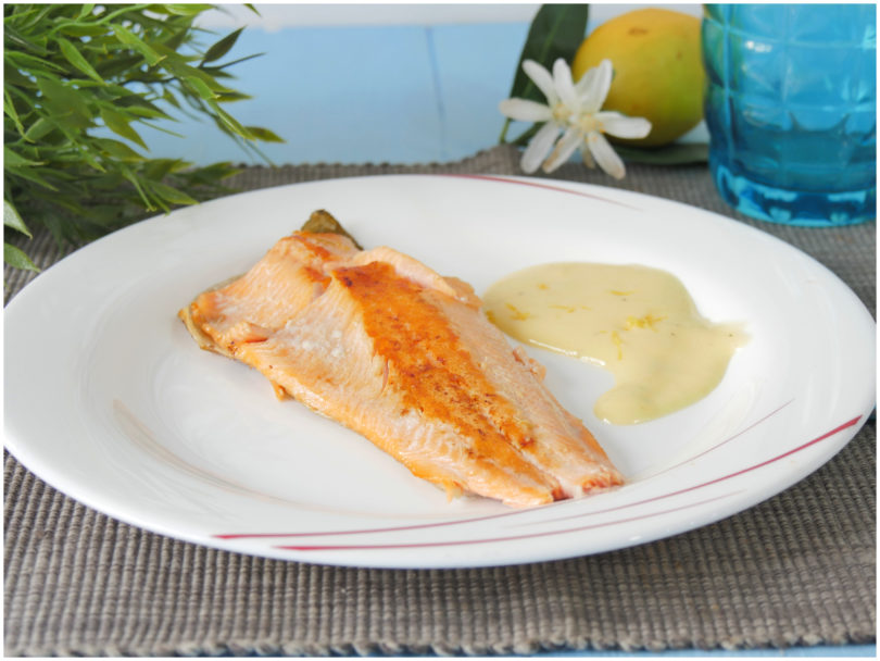 Trota salmonata in padella