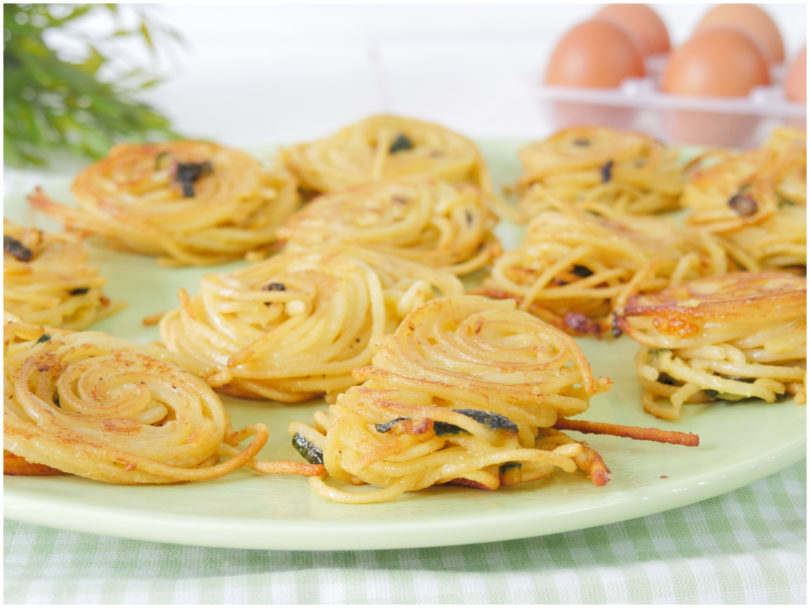 Frittatine zucchine e mozzarella