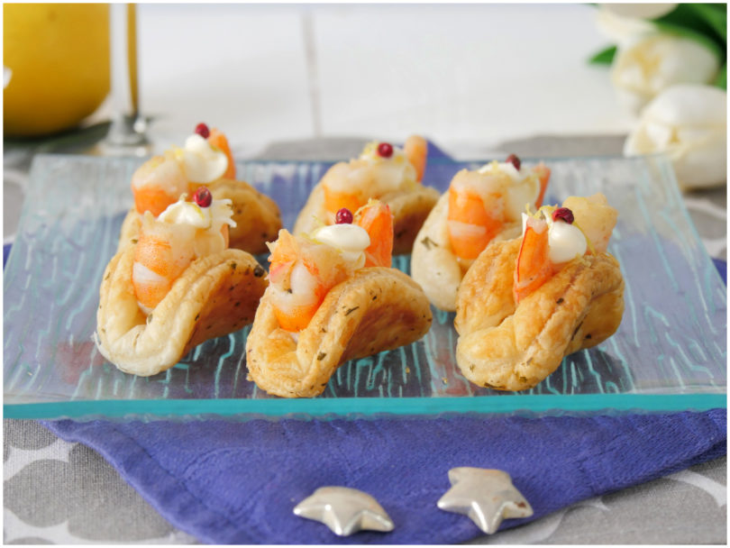 Canapè di gamberi