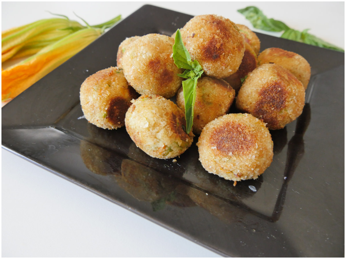 Polpette di fiori di zucca