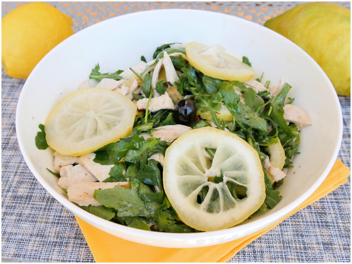 Insalata di pollo al limone