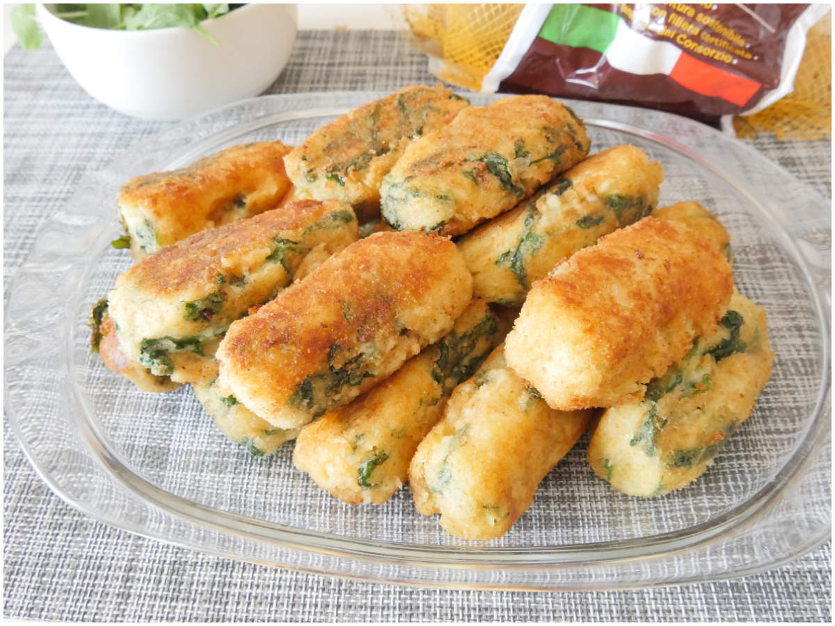 Crocchè con patate e rucola