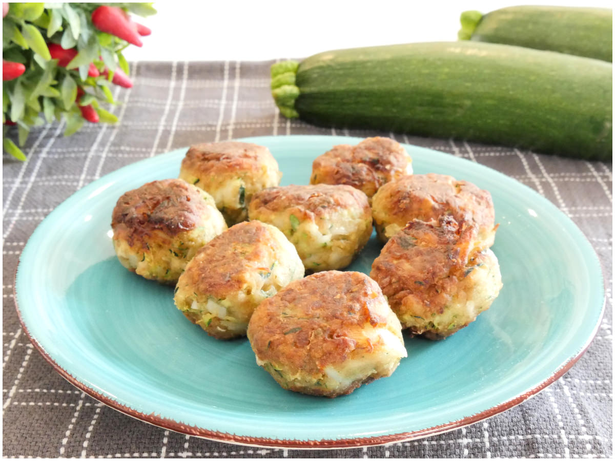 Polpette di baccalà e zucchine