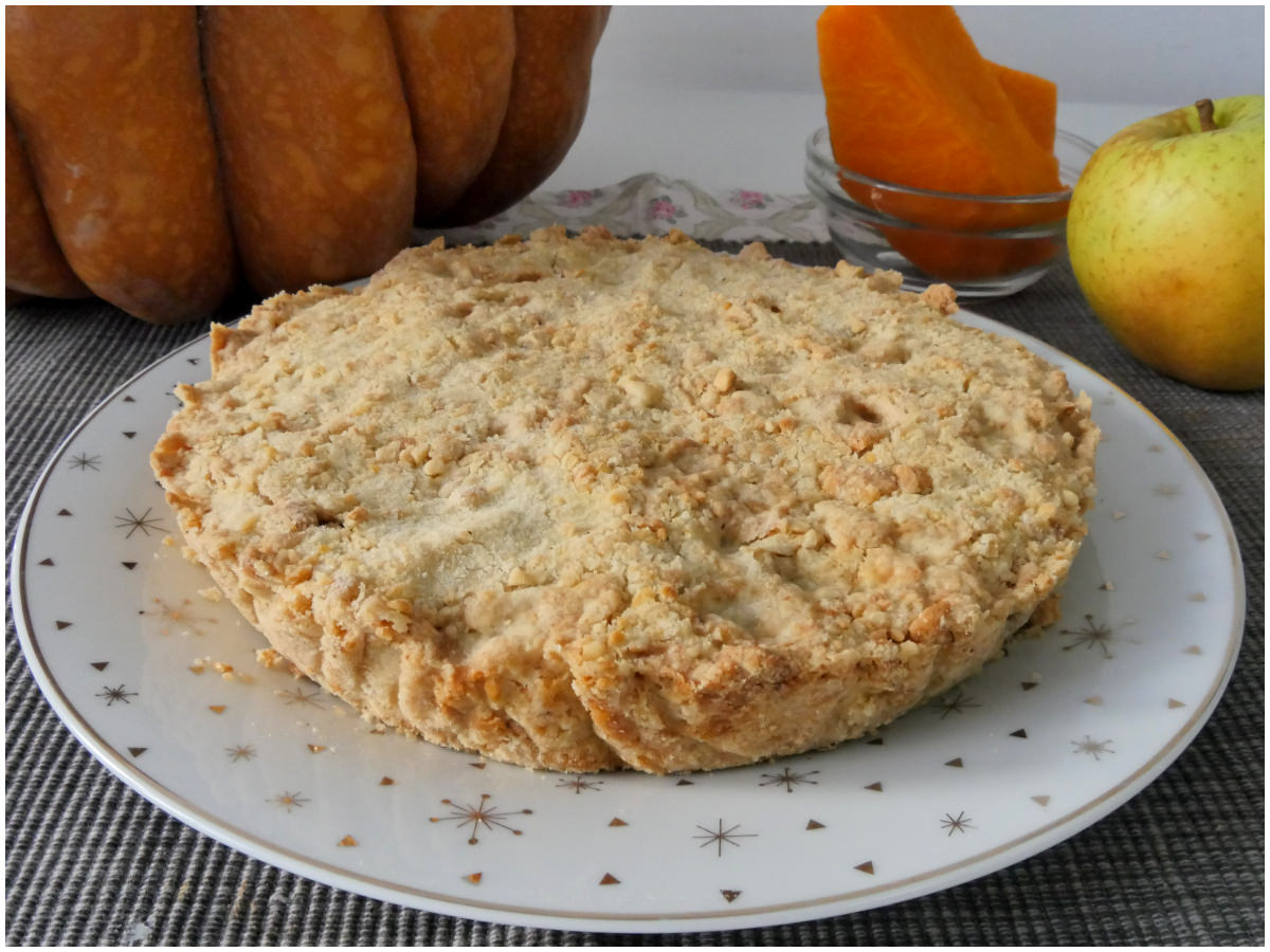 Sbriciolata di zucca e mele
