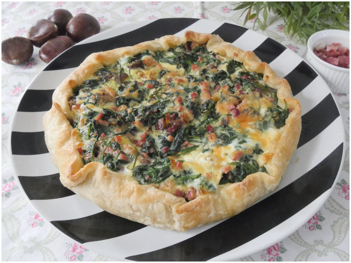 Torta salata alle castagne