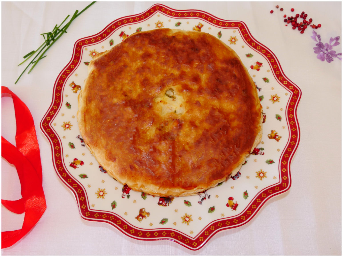 Torta salata ai gamberetti