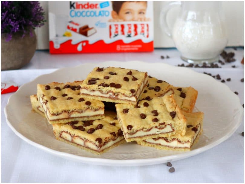 Crostata con barrette Kinder