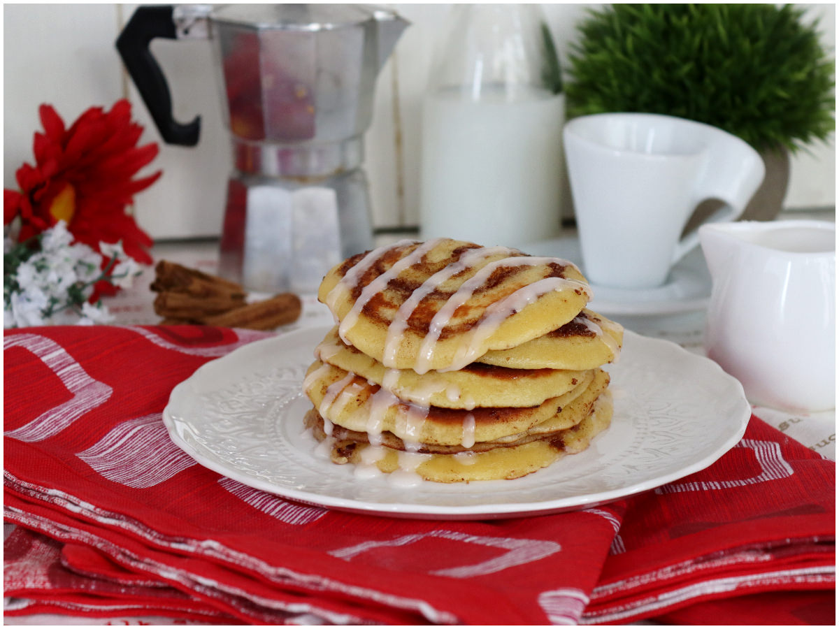 Cinnamon roll pancake