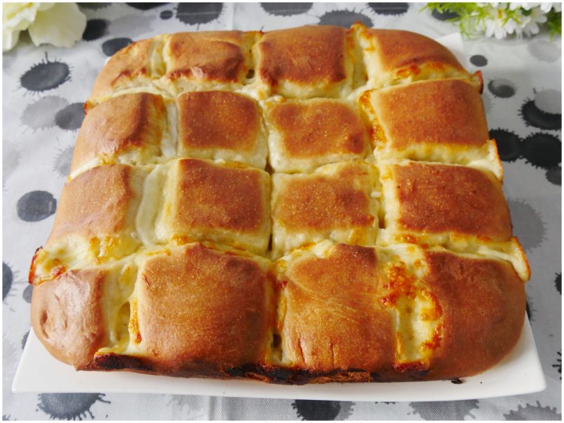 Brioche trapunta alla mozzarella