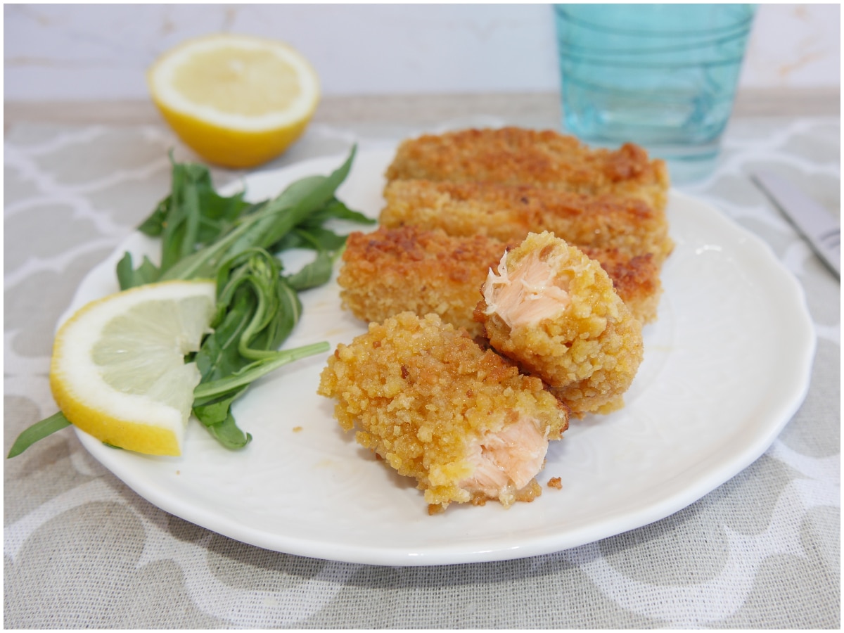 Bastoncini di salmone