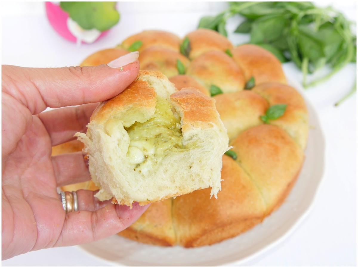 Danubio pesto e mozzarella