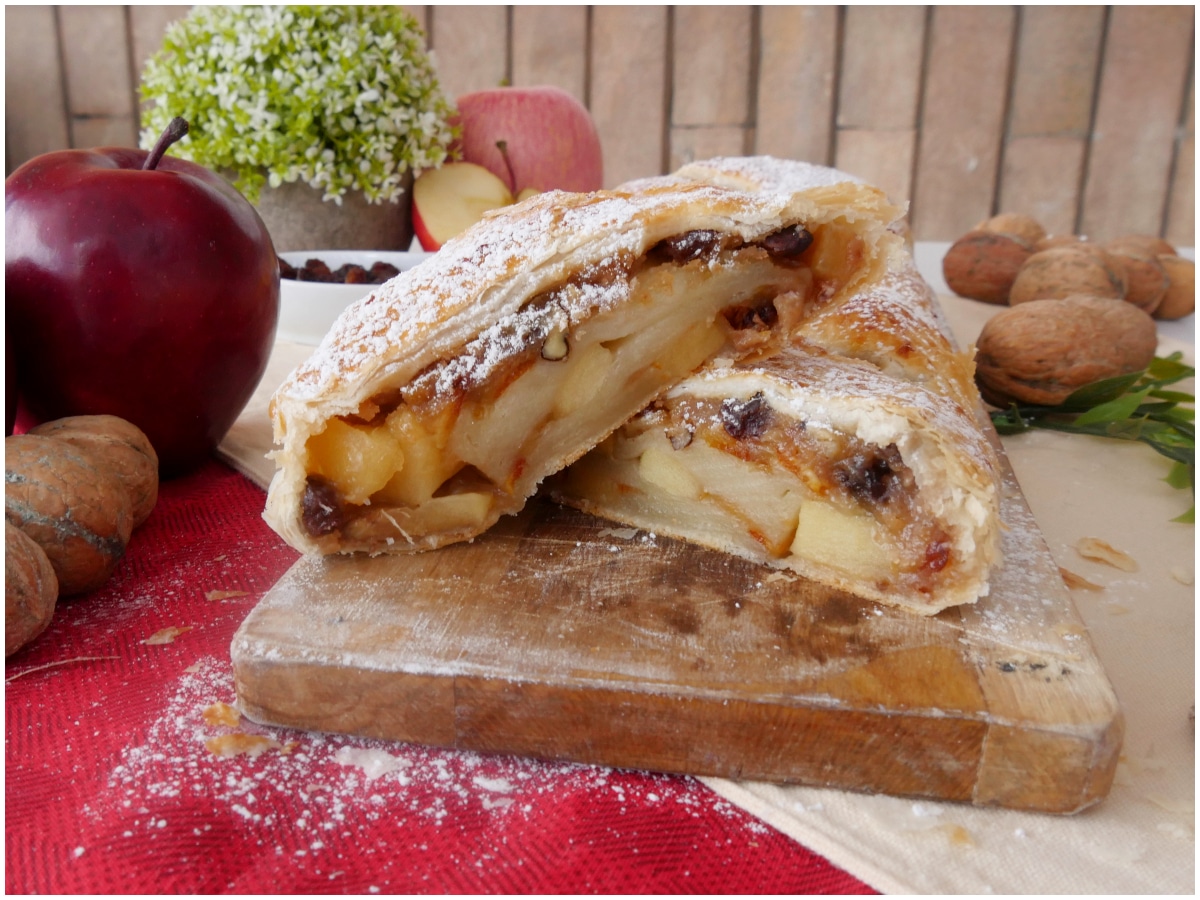 Strudel di mele con pasta sfoglia