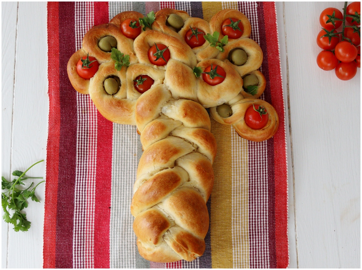 Albero della vita di pasta brioche