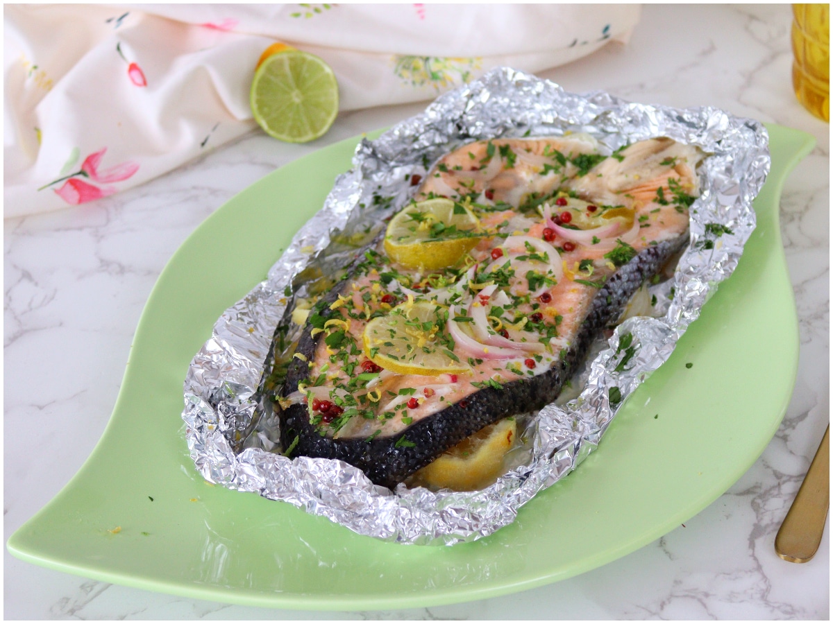 Salmone al cartoccio