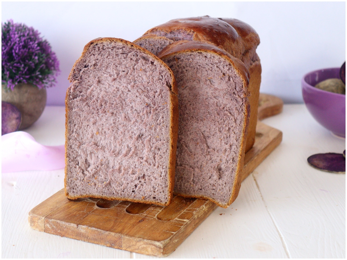 Pan brioche alle patate viola