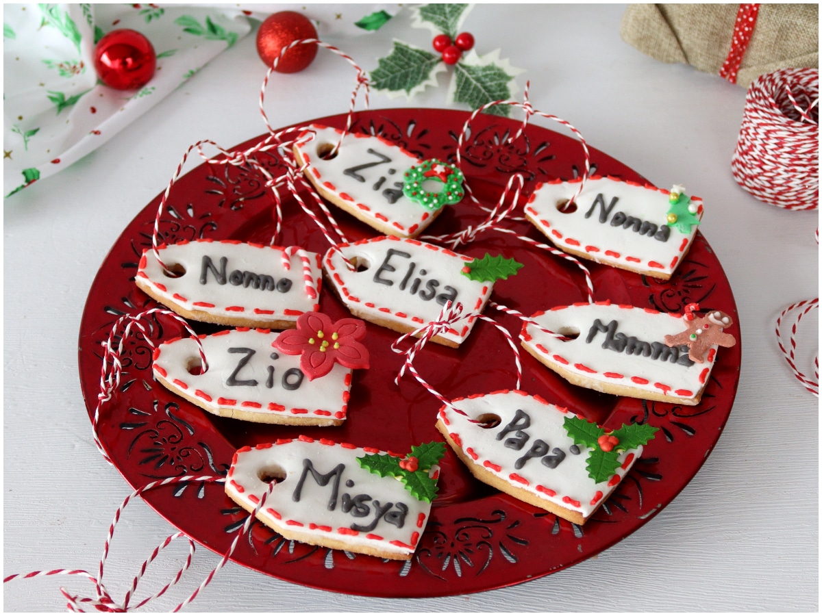 Biscotti etichetta di Natale