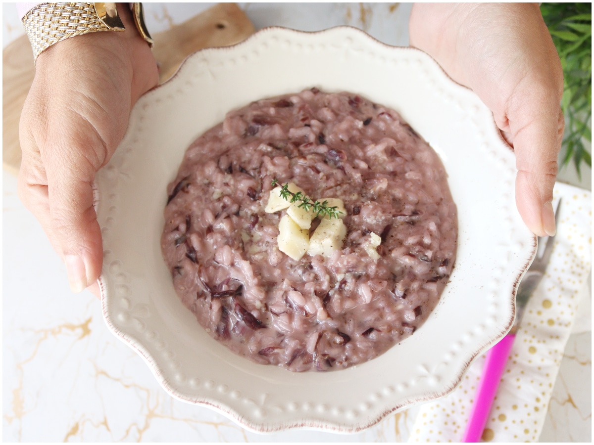 Risotto radicchio e taleggio