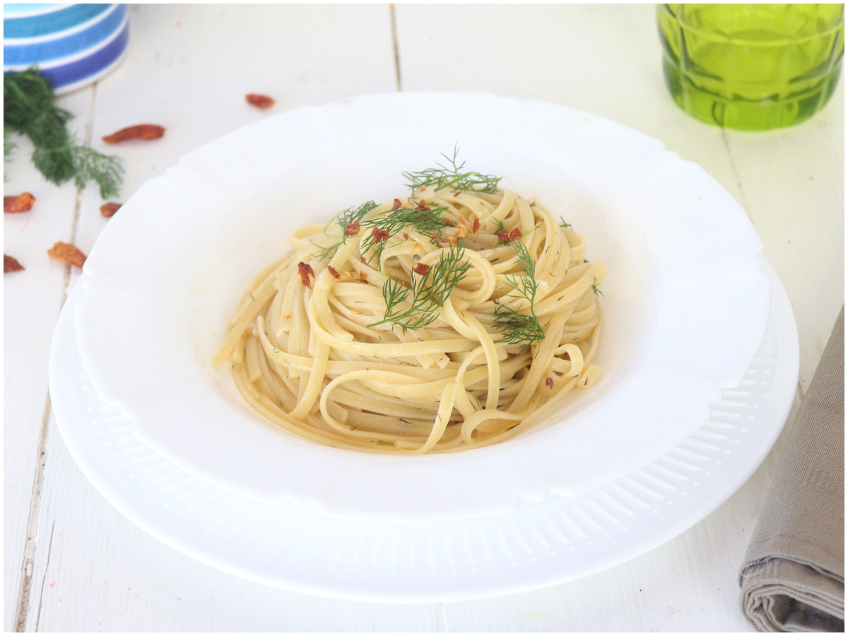 Pasta aglio olio e finocchietto
