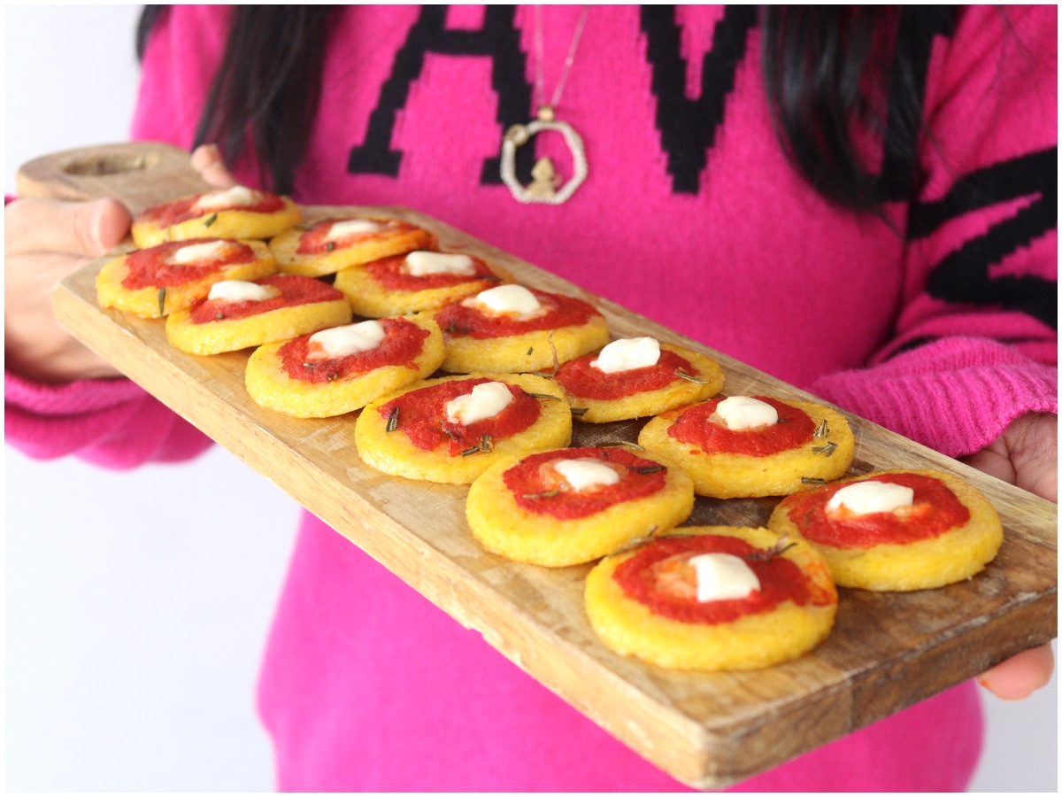 Pizzette di polenta
