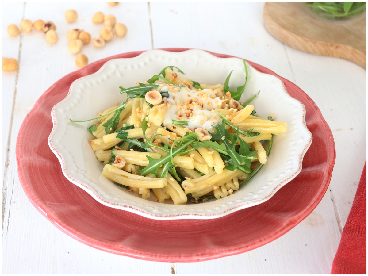 Pasta stracchino e rucola