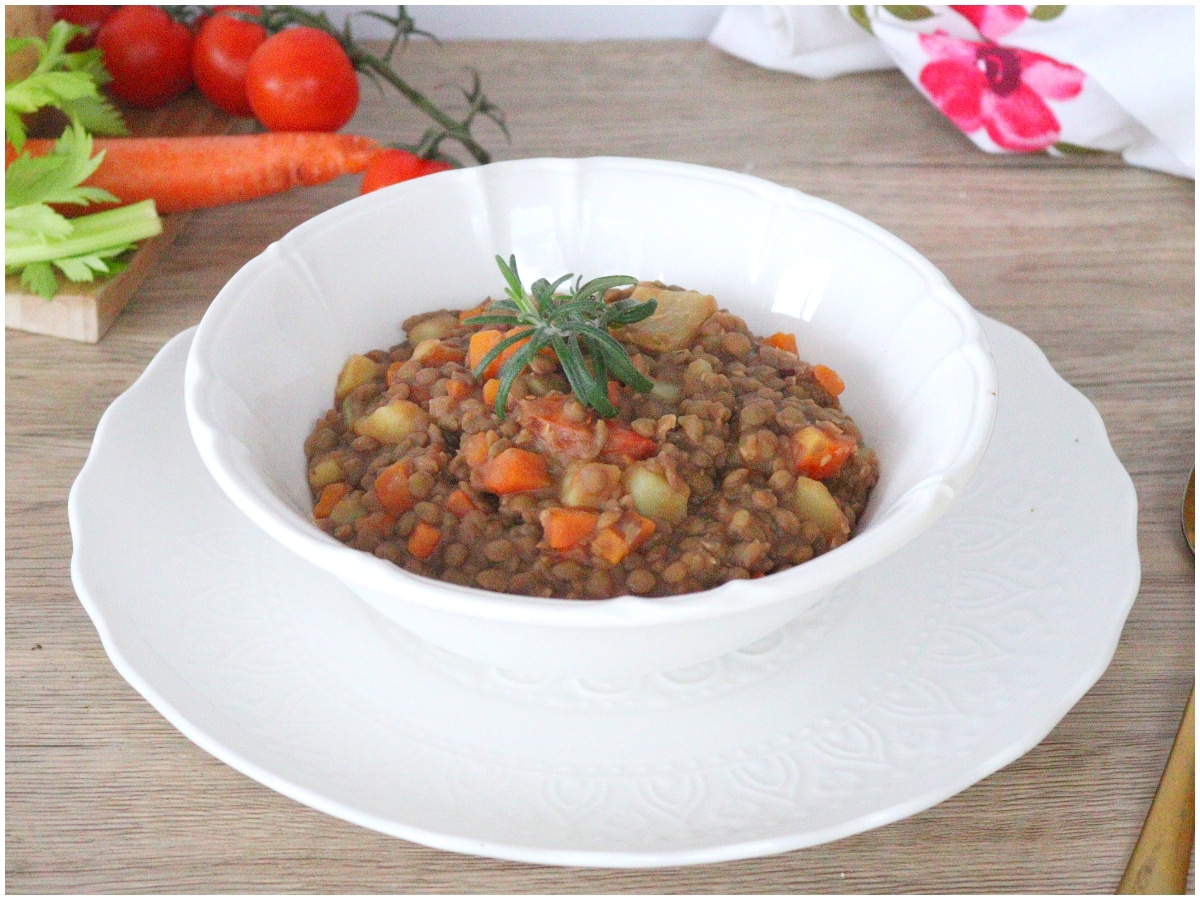 Zuppa di lenticchie e patate