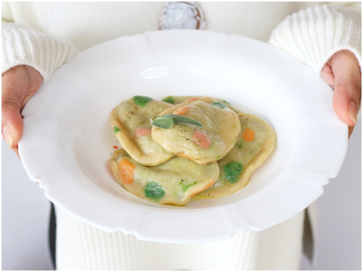 Ravioli uovo di Pasqua