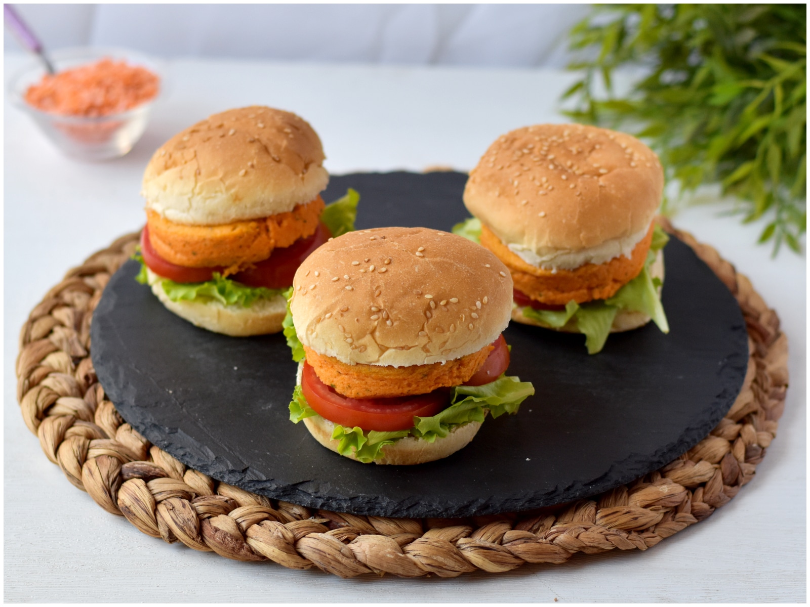 Burger di lenticchie