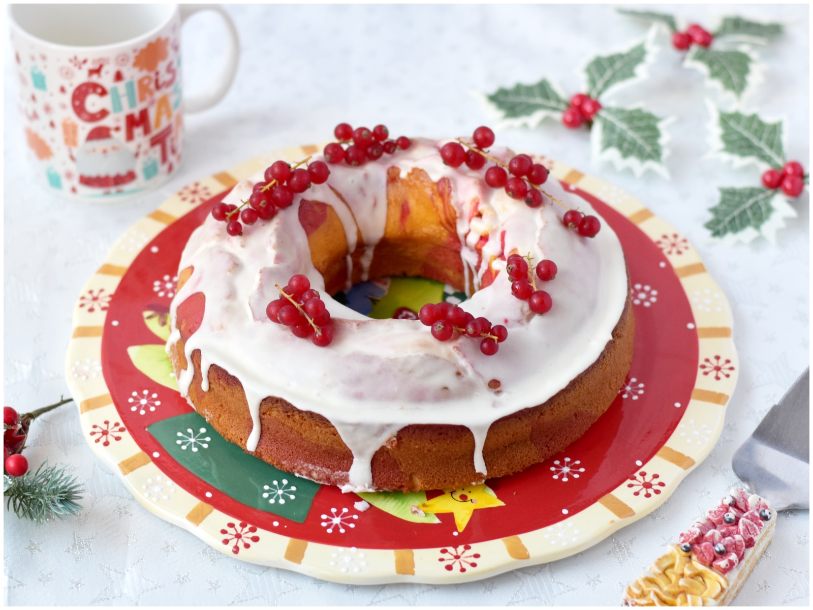 Ciambella red velvet marmorizzata