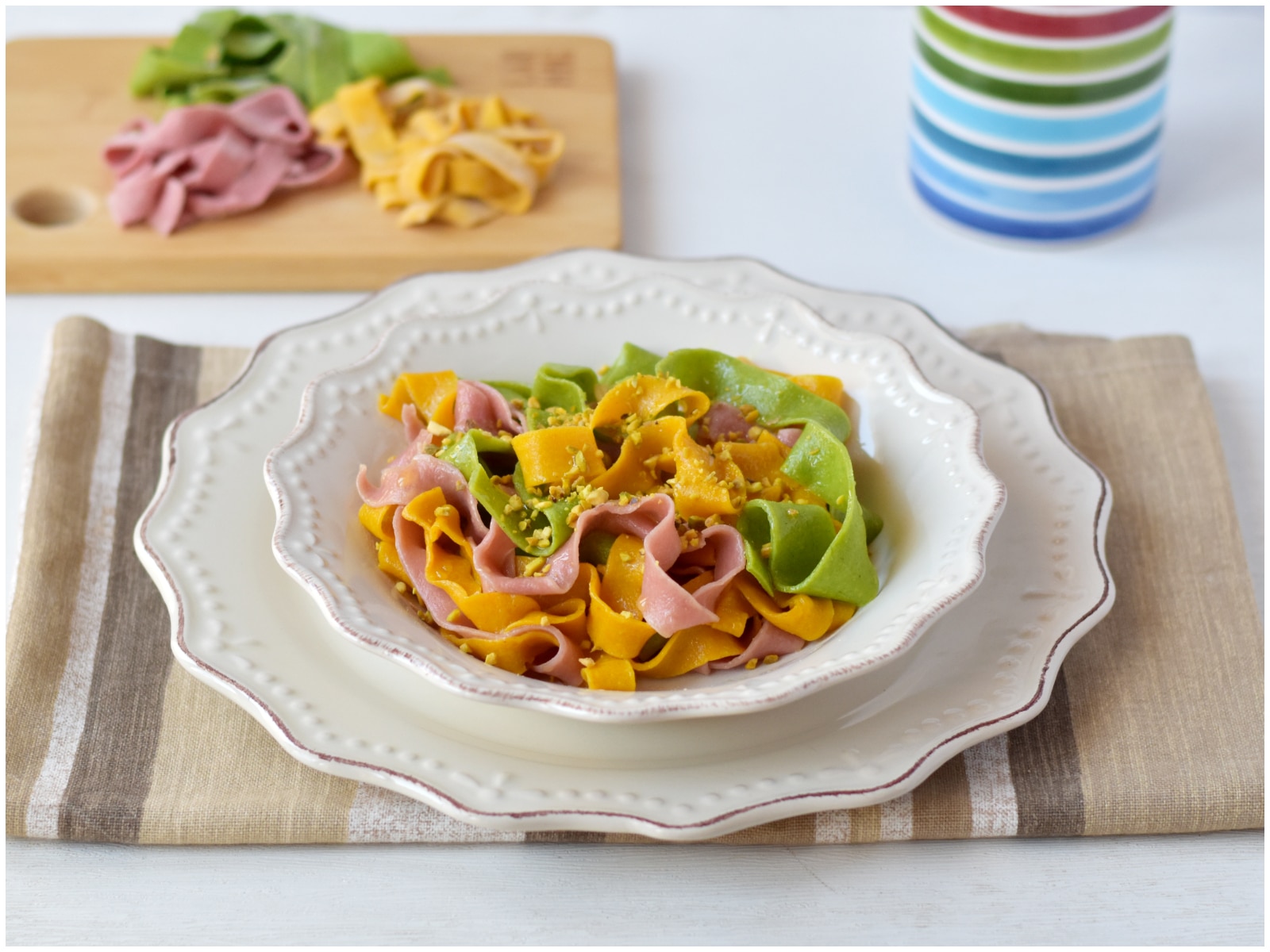 Tagliatelle colorate