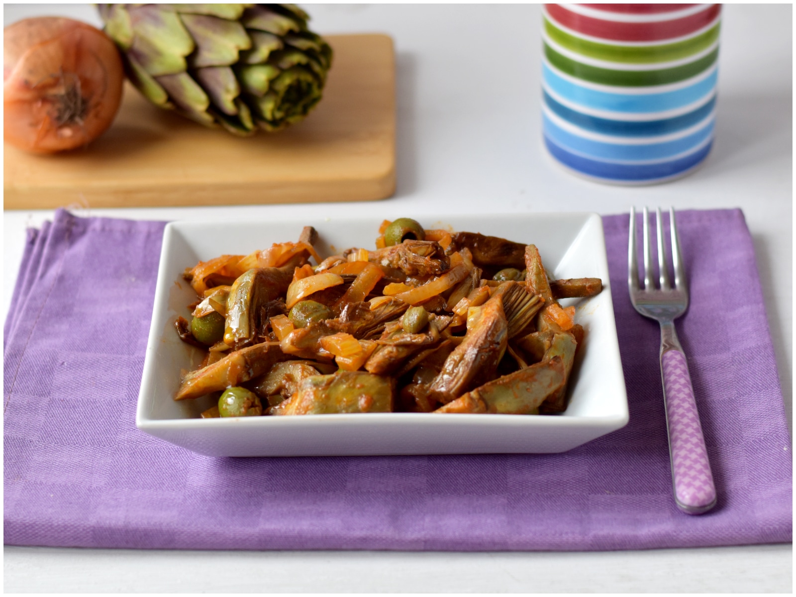 Caponata di carciofi