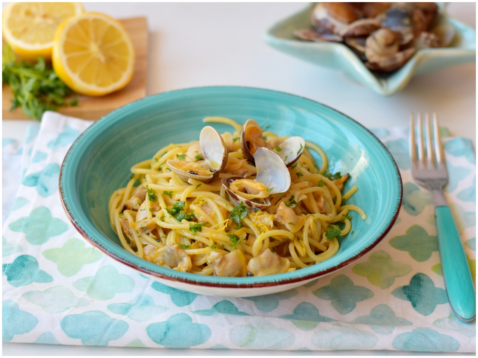 Spaghetti vongole e limone